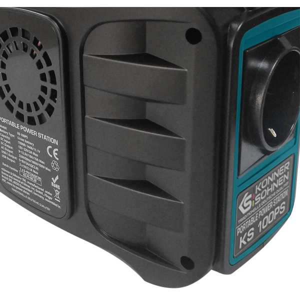 Зарядна станція Konner&Sohnen KS 100PS, 155 Вт/год, 100 Вт