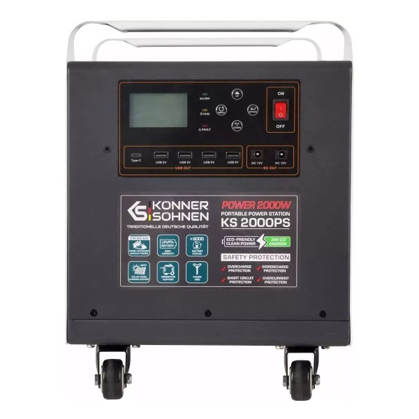 Зарядна станція Konner&Sohnen KS 2000PS, 1792 Вт/год, 2000 Вт