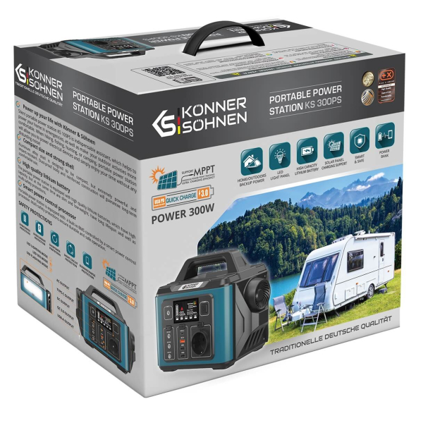 Зарядна станція Konner&Sohnen KS 300PS, 296 Вт/год, 300 Вт