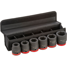 Набор ударных головок Bosch, 1 дюйм, 70 мм, 6 шт