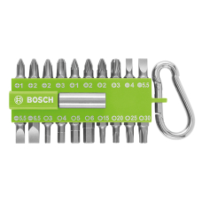 Набір насадок Bosch для загвинчування з карабіном (салатовий), 21 шт