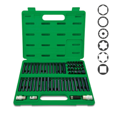 Набор бит TORX, HEX, SPLINE, RIBE, SQ Toptul GCAI6003 в кейсе 60 шт