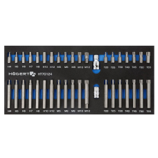 Набор бит Hoegert с держателями 3/8” и 1/2” 40 шт