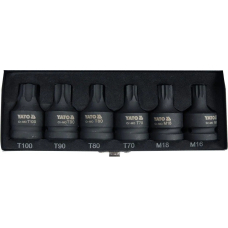 Набор ударных бит Yato Torx, Spline 3/4", 6 шт