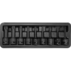 Набор ударных торцевых головок Torx 1/2" 20-70 мм Yato, 9 шт