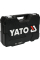 Набор инструментов Yato 1/2", 1/4" с аккумуляторной отверткой 3.6 В в кейсе, 100 шт