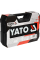 Набор инструментов Yato 1/2", 1/4" с аккумуляторной отверткой 3.6 В в кейсе, 100 шт