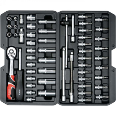 Набор инструментов Yato 1/4" в кейсе, 56 шт