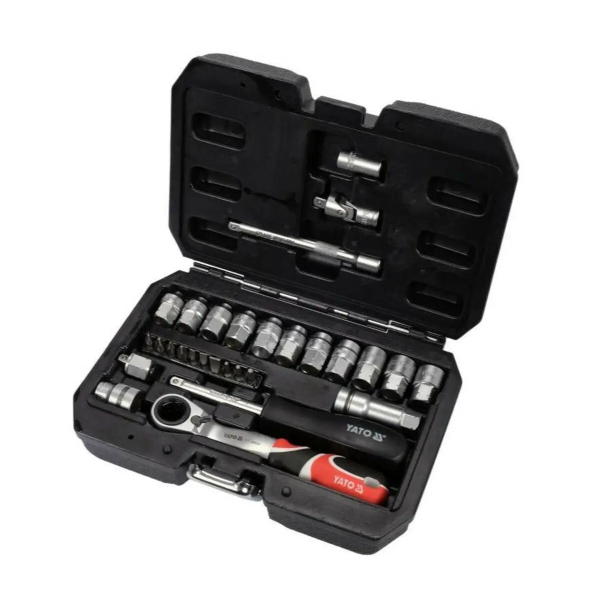 Набір інструментів Yato Spline 1/4" в кейсі, 29 шт