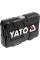 Набір шестигранних торцевих головок Yato 1/2" 10-24 мм у кейсі, 12 шт