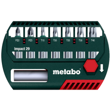 Набор ударных бит и битодержатель Metabo Impact 29 в боксе, 8 шт