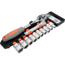 Набір торцевих головок Sthor 1/2" 10-24 мм, 10 шт