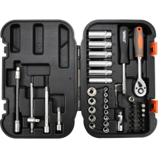 Набір інструментів Sthor 1/4" в кейсі, 38 шт