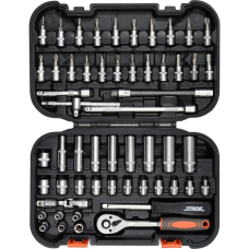 Набір інструментів Sthor 1/4" в кейсі, 56 шт