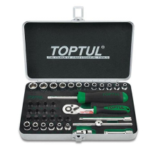 Набор головок 1/4" Toptul GCAD3801 в кейсе, 38 шт