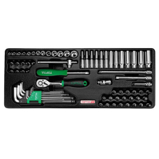 Набор головок 1/4" Toptul GCAT7202 на ложементе, 72 шт