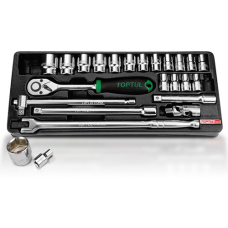 Набор  головок 1/2" Toptul GCAT2402 на ложементе, 24 шт