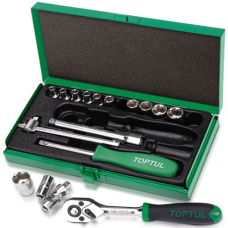 Набор головок 1/4" Toptul GCAD1701 в кейсе, 17 шт