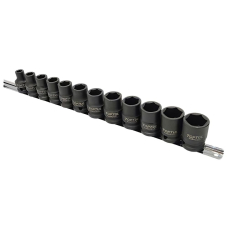 Haбоp удapныx гoлoвoк 1/2" Toptul GAAQ1612M на планке, 12 шт