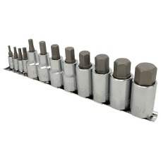 Haбоp шестигранников дюймовых впрессованных в гoлoвку 1/2" Toptul GAAQ1208, 12 шт