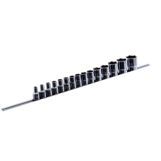 Haбоp 12-гранных гoлoвoк 1/2" Toptul GAAQ1603U-12  на планке, 15 шт