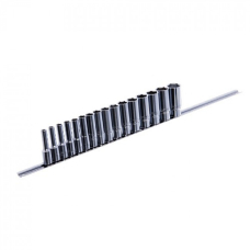 Набор длинных 12-гранных головок 1/2" Toptul GAAQ1606U-12 на планке, 15 шт