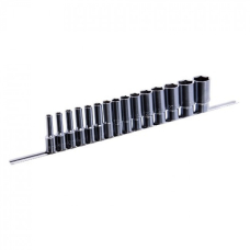 Набор длинных головок 1/2" Toptul GAAQ1607U на планке, 15 шт