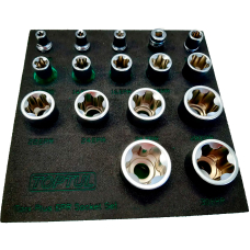 Набор головок TORX Plus EPR 1/4-3/8-1/2 6EPR-32EPR Toptul GABF1601 16 шт