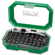 Набор бит с трещоткой-держателем 1/4" Toptul GACW3503 в кейсе, 35 шт