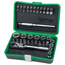 Haбоp бит 1/4" Toptul GADW4502 в кейсе, 45 шт
