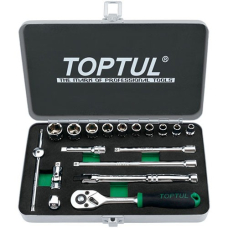 Набор головок 1/4" дюймовых Toptul GCAD1811 в кейсе, 18 шт