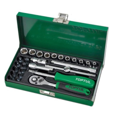 Набор головок 1/4" Toptul GCAD2701 в кейсе, 27 шт