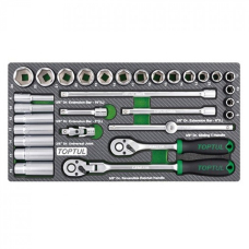 Набор головок 3/8" Toptul GEA3005 на ложементе, 30 шт