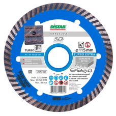 Алмазный диск по бетону Distar Extra Turbo 115x2,2x8x22,23 мм
