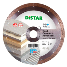 Алмазный диск по керамограниту Distar Hard ceramics Advanced 1A1R 200x1.3x10x25.4 мм