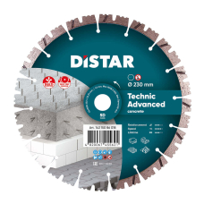 Алмазный диск универсальный Distar Technic Advanced 1A1RSS/C3 232x2.6/1.8x12x22.23-16-HIT