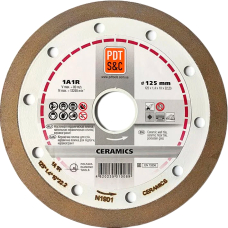 Алмазний круг по кераміці PDT Ceramics 1A1R 125х1,4х10х22,2 мм