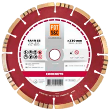 Алмазный круг по бетону PDT Concrete 1A1RSS/C3 230х2,6х10х22,2 мм