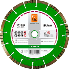 Алмазный круг по граниту PDT Granite 1A1RSS/C3 Turbo 230х2,6,х10х22,23 мм
