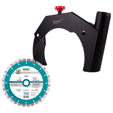 Кожух накладний Mechanic AirDuster 230 мм, алмазний диск універсальний Distar Technic Advanced 1A1RSS/C3 232x2,6/1,8x12x22,23-16-HIT