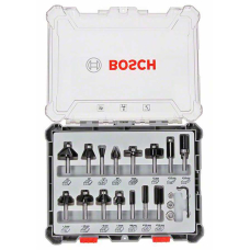 Набір комбінованих фрез Bosch 8 мм, 15 шт