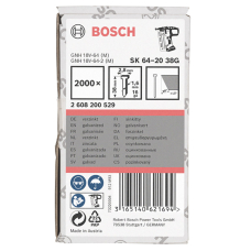 Цвяхи фінішні Bosch SK64-20 38G 1.6x2.8x1.35x38 мм 2000 шт