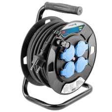 Подовжувач барабанний у гумовій ізоляції HOEGERT 20 м, 3х1.5мм²