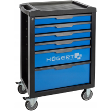 Тумба-тележка инструментальная Hogert HT7G045 6 ящиков