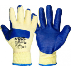Рукавички MasterTool 10", 100-105 г, жовто-сині