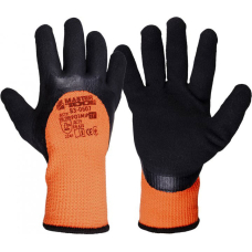 Рукавички MasterTool 11", 90-95 г, оранжево-чорні