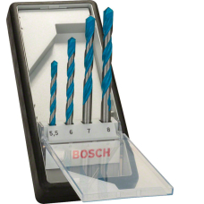 Набір свердел спіральних Bosch CYL-9 Robust Line Multi Construction, 5.5-8 мм, 4 шт