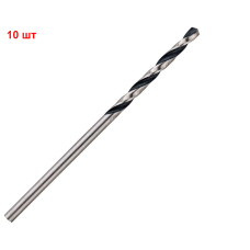 Сверло спиральное Bosch HSS-PointTeQ, 2х24х49 мм, 10 шт