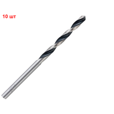 Сверло спиральное Bosch HSS-PointTeQ, 3.9х43х75 мм, 10 шт