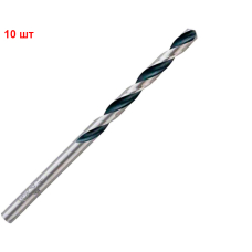 Сверло спиральное Bosch HSS-PointTeQ, 4.4х47х80 мм, 10 шт